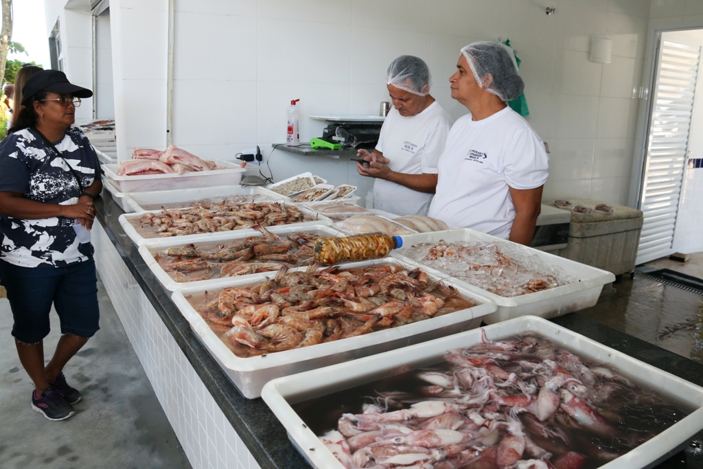 Com fim do defeso do camarão, venda do crustáceo movimenta Entreposto (Foto: Divuçgação/PMC)