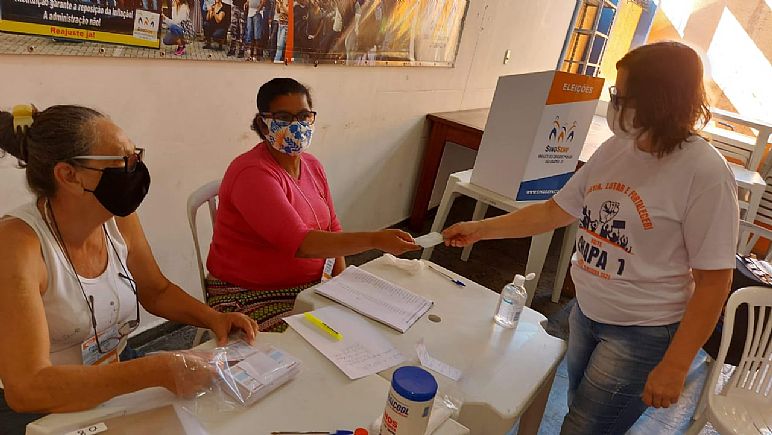 Eleição Sindserv realizada em São Sebastião (Fto: Sindserv/Divulgação)