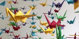Oficinas culturais têm técnica de origami (Foto: Divulgação)