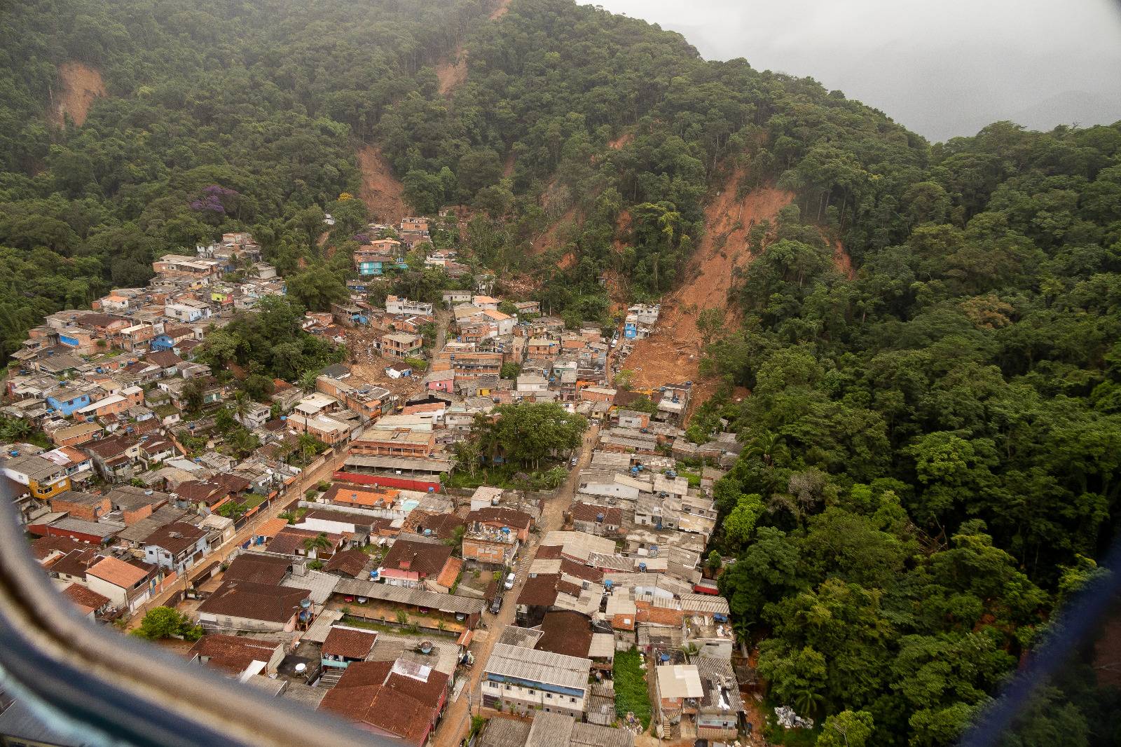 Área atingida pela catástrofe de fevereiro. Foto: Divulgação/ PMSS 