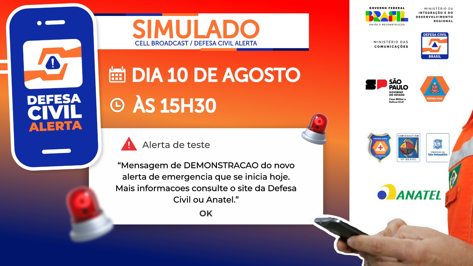 alertas de emergência