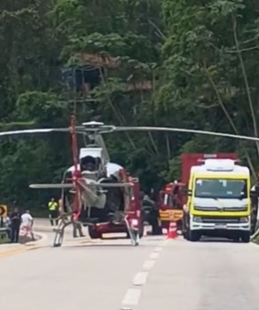 acidente motorista caminhão maresias